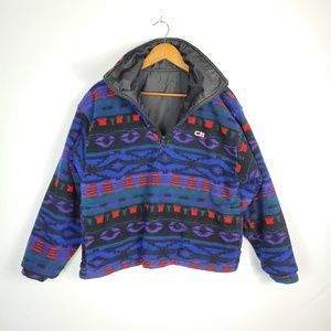 CB Sports Reversible Pullover Jacket Fleece
